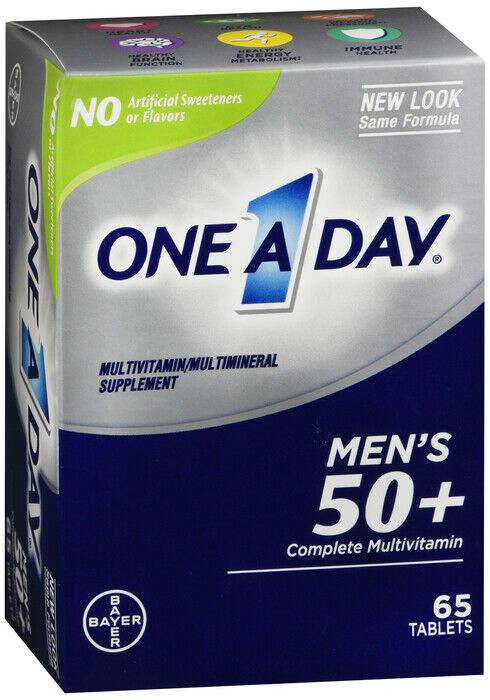 ONE-A-DAY ADVANTAGE MEN 50+ TAB 65CT