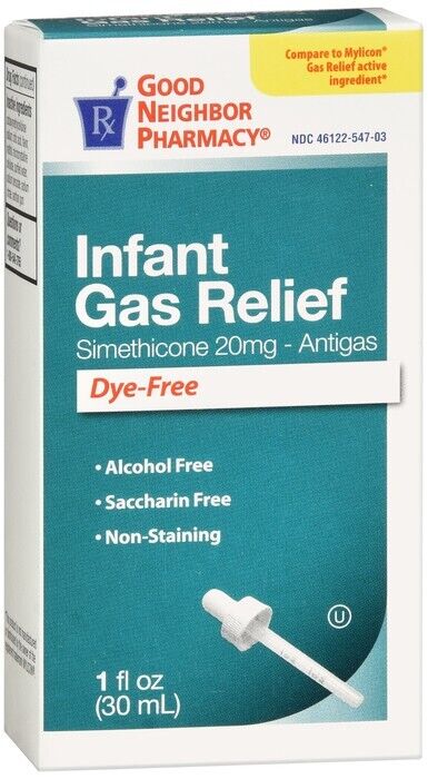 GNP Infant Gas Relief Dye-Free, 20mg Drops 1oz simethicone ORAL SUSP 40M