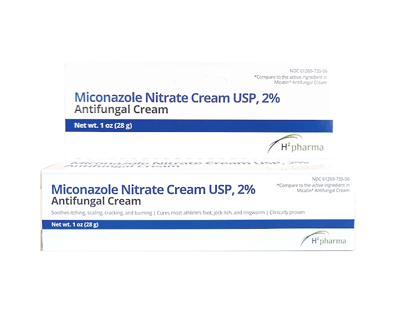 Miconazole Nitrate 2% Antifungal Cream Athletes Foot & Jock Itch 1oz- X 12 TUBES