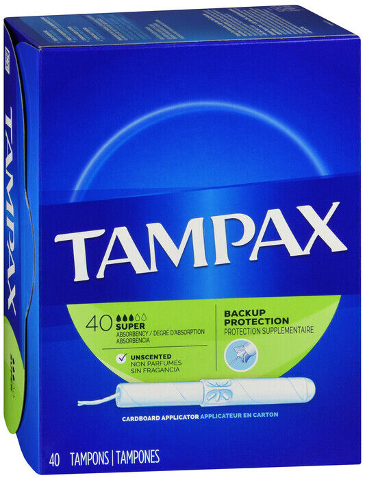 TAMPAX FLUSHABLE SUPER 40CT