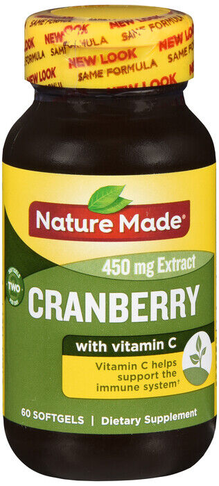 NATURE MADE CRANBERRY WITH VITAMIN C SOFTGEL 60 CT