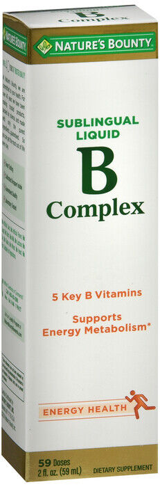 NATURE'S BOUNTY VITAMIN B COMPLEX SUB-LINGUAL 2OZ liquid