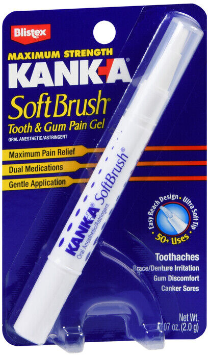 Kanka Oral Pain Gel Soft Brush 0.07oz   x 2