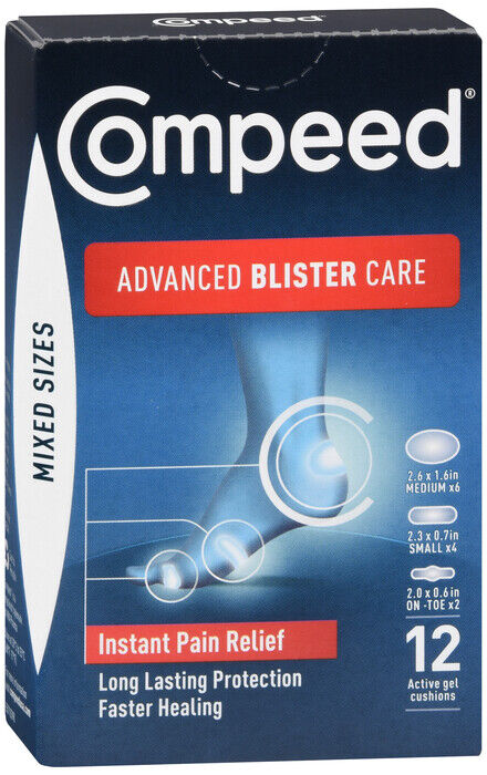 COMPEED ADVANCED BLISTER CARE MIXED SIZE 12CT