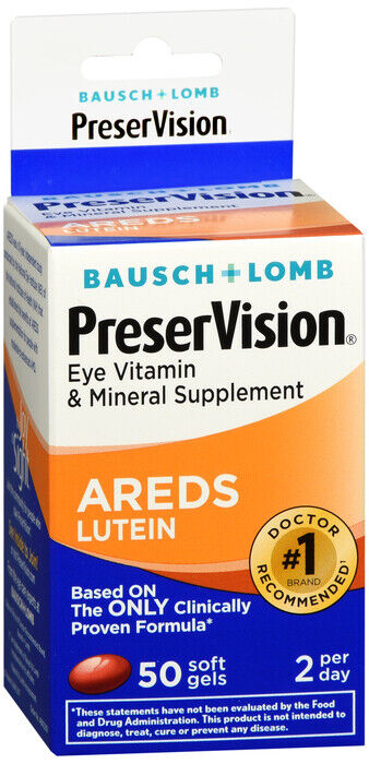 PRESERVISION AREDS  MULTIVIT LUTEIN SOFTGEL 50CT