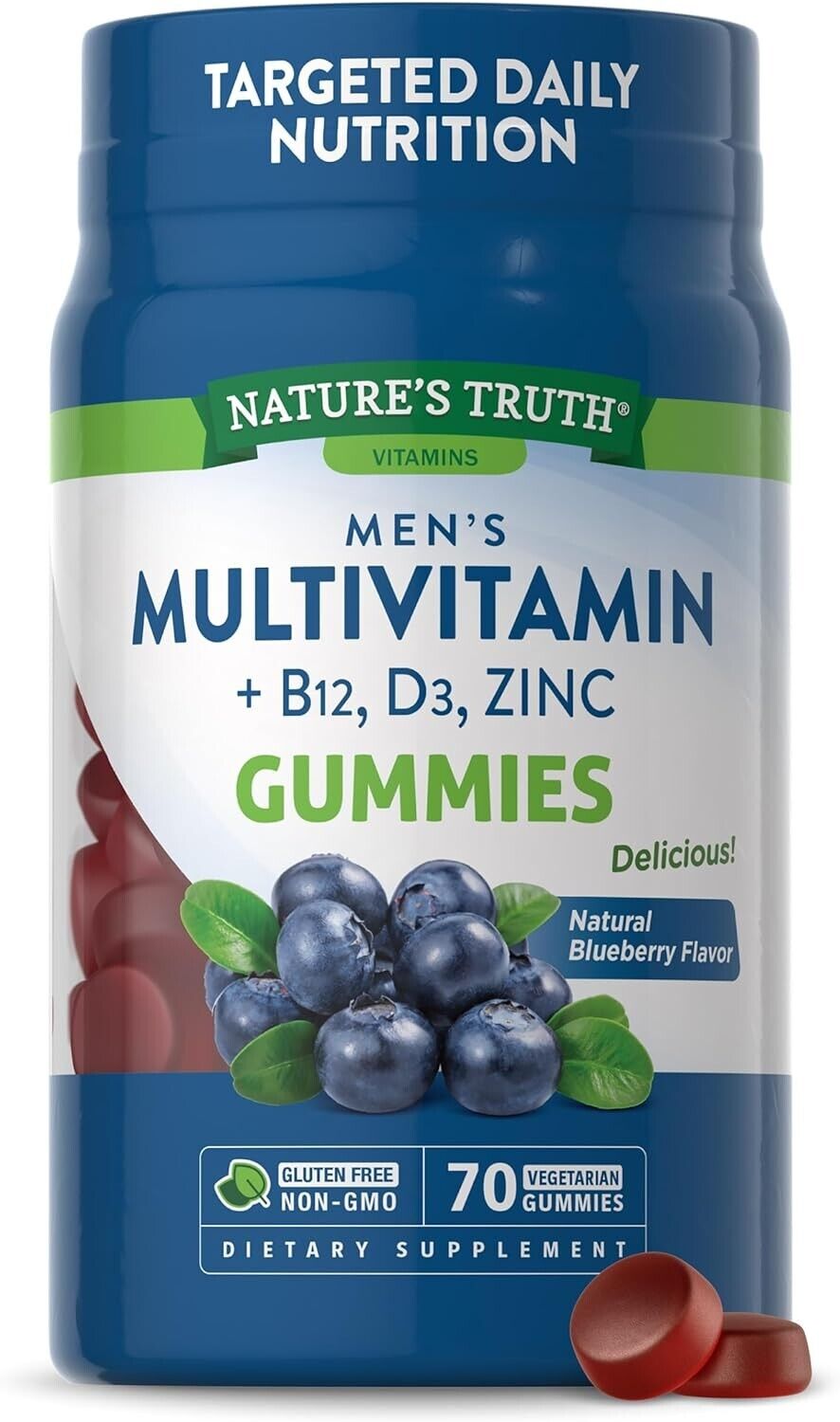 NATURE'S TRUTH MULTIVITAMIN BLUEBERRY GUMMY 70CT