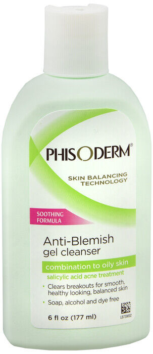 PHISODERM ANTI BLEMISH FACE GEL 6OZ