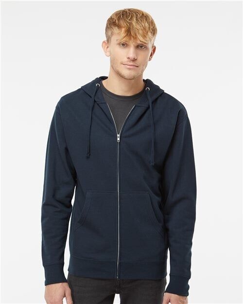 Independent Trading Co Midweight Hooded Full-Zip Sweatshirt SS4500Z