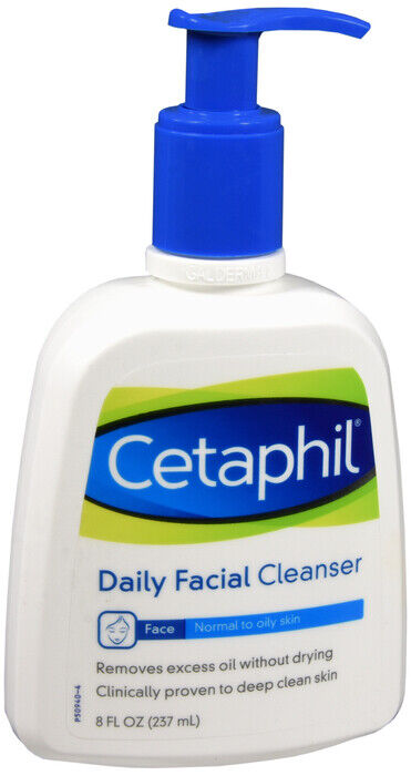 Cetaphil Daily Facial Cleanser For Normal To Oily Skin 8 OZ