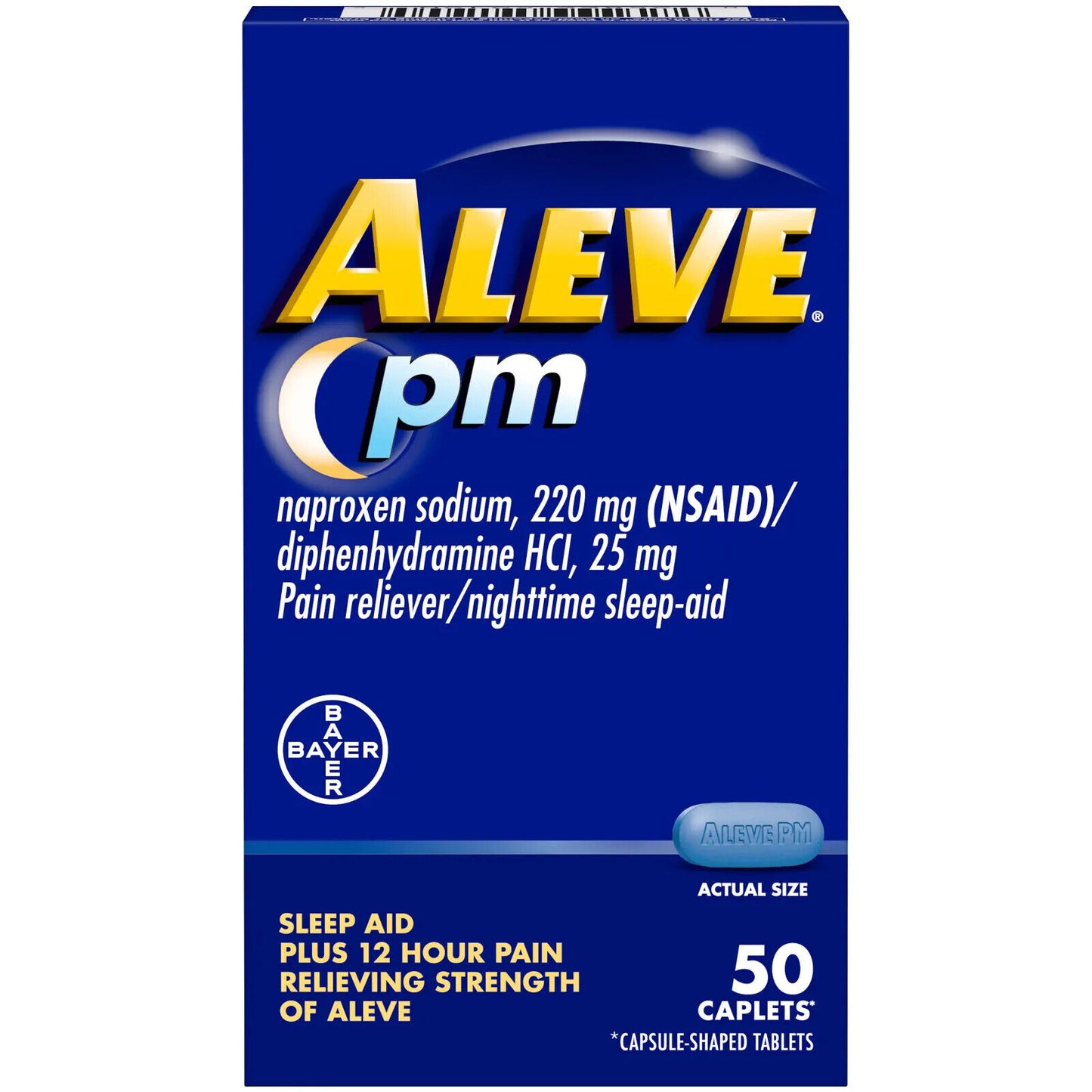 Aleve PM Caplet 50 count