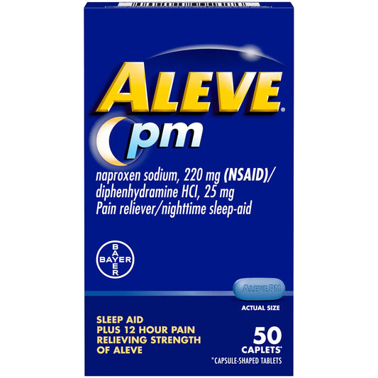 Aleve PM Caplet 50 count