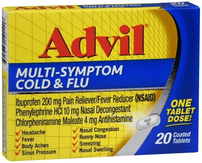 ADVIL MULTI-SYMPTOM COLD&FLU TAB 20CT