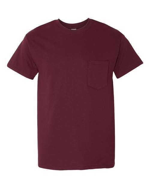 Gildan 5300 Mens Short Sleeve Heavy Cotton Crew Neck  T-Shirt With Pocket