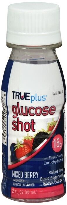 TRUEplus Glucose Shot 2oz  MIXED BERRY