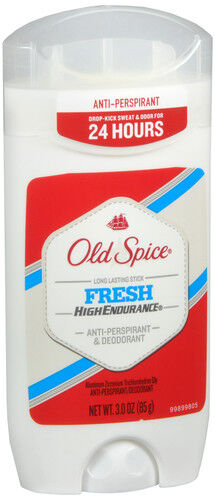 OLD SPICE HIGH ENDURANCE  INVISIBLE SOLID 3oz FRESH  X 6