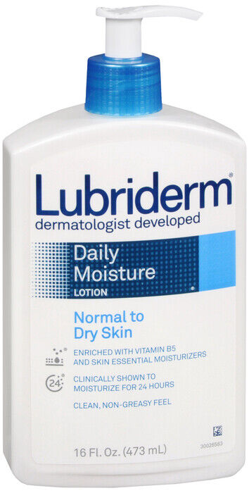 LUBRIDERM LOTION DAILY MOISTURE UNSCENTED 16OZ