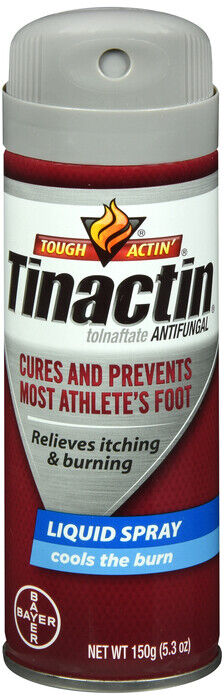 TINACTIN SPRAY LIQUID VALUE SIZE 5.3OZ   tolnaftate TOPICAL SPRAY 1 %  X 2