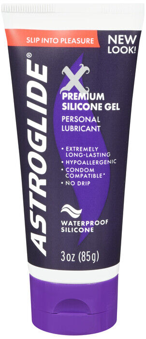 ASTROGLIDE X PREM SILICONE GEL 3OZ  X 3 TUBES