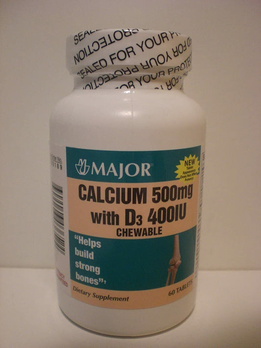 CALCIUM LEMON LIME 500 MG CHEWABLE 60 COUNT