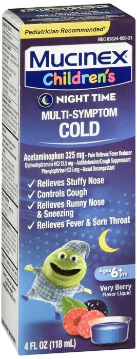 MUCINEX CHILD NITE MULTI SYMPTOM COLD 4OZ