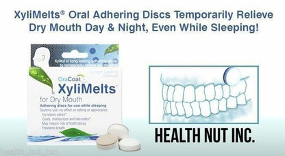 XyliMelts dry mouth discs mint-free 40 count natural Sugar free Slightly Sweet