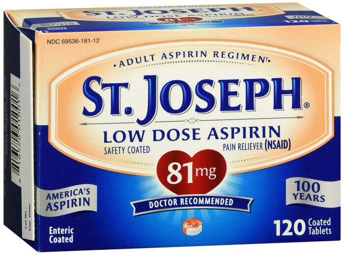 ST JOSEPH ASPIRIN 81MG EC TABLET 120CT