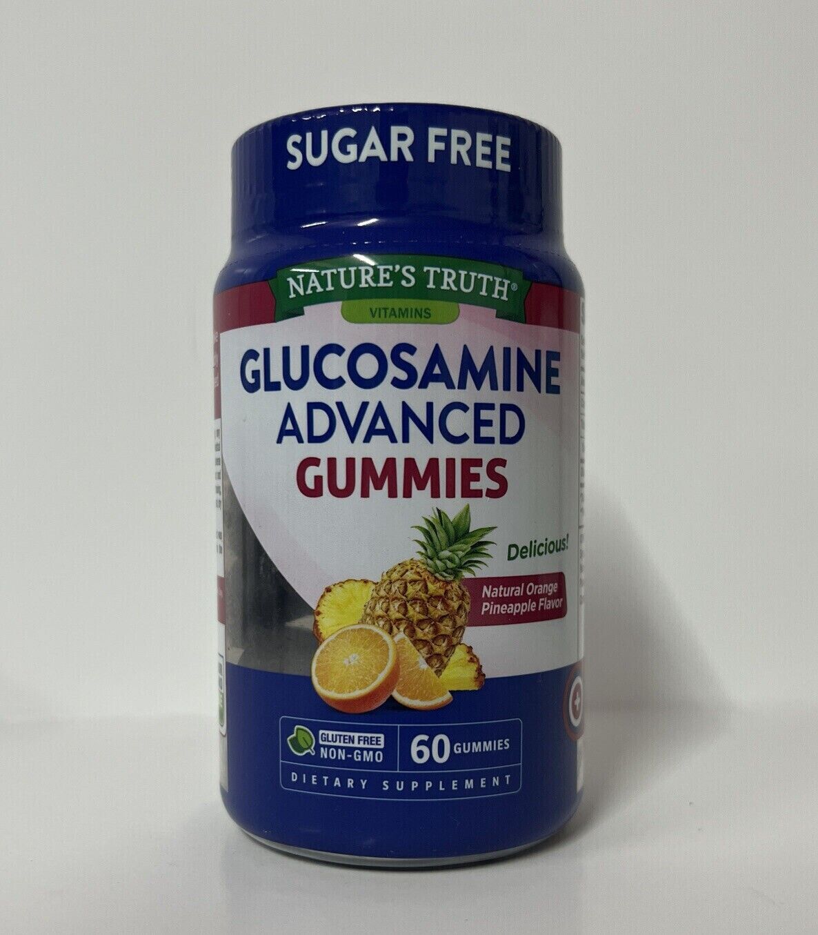 Nature’s Truth Glucosamine Advanced Gummies-60ct.-Orange Pineapple Flavor