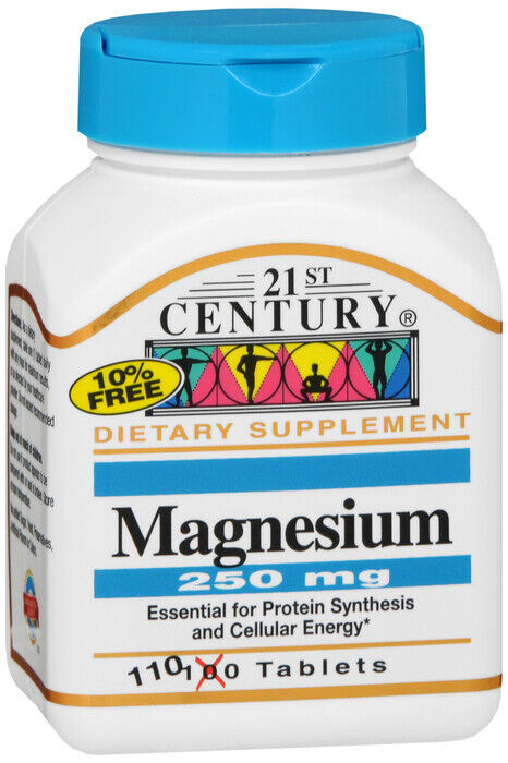 MAGNESIUM 250MG TABLETS 110CT 21ST CENT    magnesium oxide ORAL TABLET 250 MG