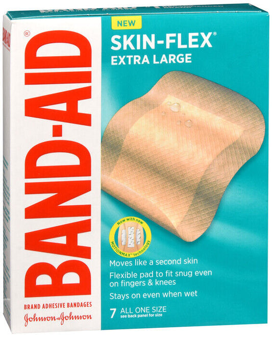 BANDAID SKIN FLEX BANDAGE JUMBO SIZE XL 7CT