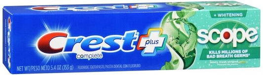 Crest   Complete Whitening + Scope with Tartar Protection, Toothpaste 4 Oz