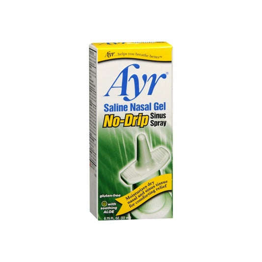 Ayr Saline Nasal Gel No-Drip Sinus Spray 0.75 oz  x 2