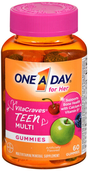 ONE-A-DAY VITAC TEEN FOR HER GUMMY 60CT