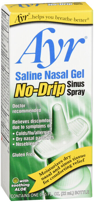 Ayr Nasal Spray Saline Nasal Gel - No Drip   0.75OZ