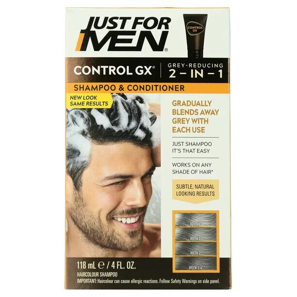 JUST FOR MEN CONTROL GX 2 IN 1 SHAMP 4OZ