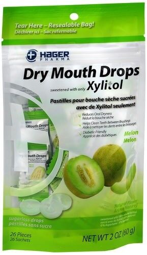 DRY MOUTH DROPS BAG MELON 26 COUNT