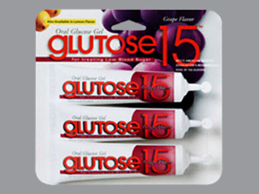 GLUTOSE 15 GRAPE GEL 3X37.5GM PADDOCK   dextrose ORAL GEL (GRAM) 40 %