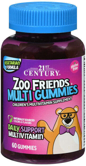 21ST CENTURY ZOO FRIENDS MULTI VITAMIN GUMMY 60CT