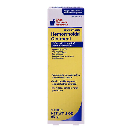 GNP HEMORRHOID OINTMENT 2OZ   phenyleph/mineral oil/petrolat RECTAL OINT/APPL