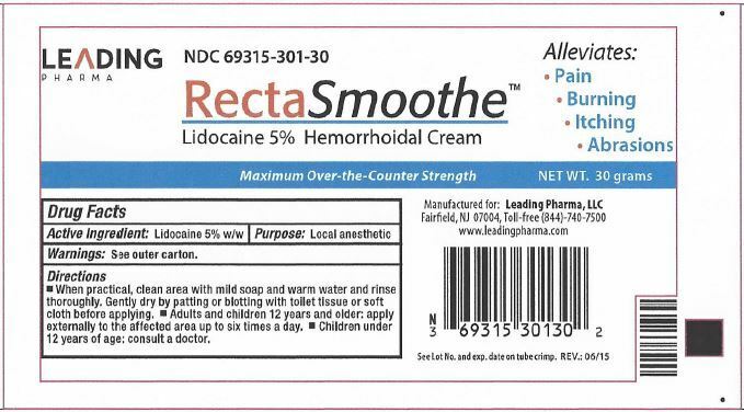 RECTASMOOTHE 5% CREAM 30 GM  HEMORRHOIDAL