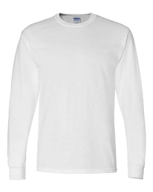 Gildan Adult 50/50 Cotton Blend Long Sleeve T-Shirt Mens Size Tee g8400