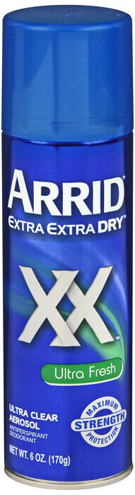 ARRID XX AEROSOL ANTIPERSPIRANT DEODORANT ULTRA FRESH 6OZ