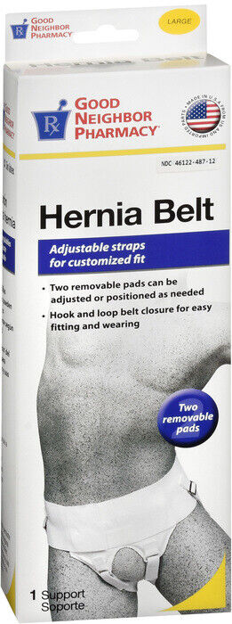 GNP HERNIA BELT WHITE LARGE