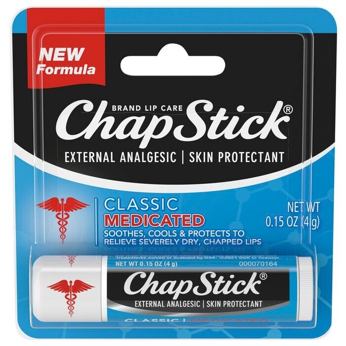 CHAPSTICK PF LIP BALM MEDICATED CARD 12 X 0.15OZ