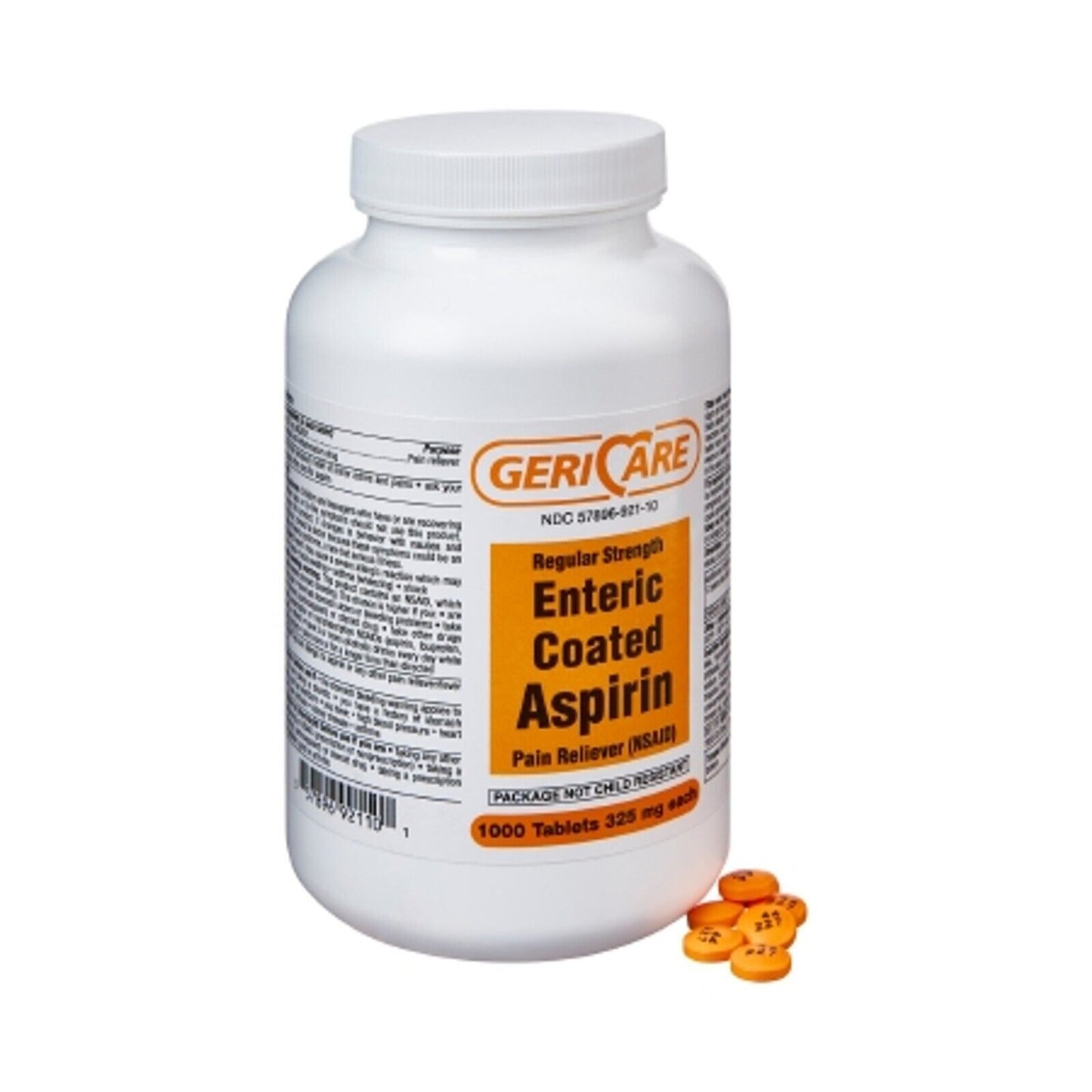 ASPIRIN 325MG ENTERIC COATED TABLET 1000CT GERI-CARE