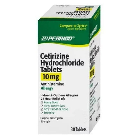 CETIRIZINE 10MG TABLET 30CT PERRIGO