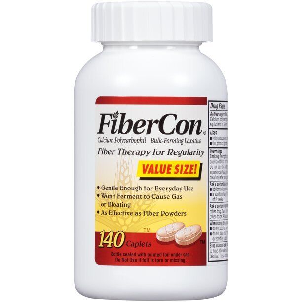 FIBERCON CAPLET 140CT   calcium polycarbophil ORAL TABLET 625 MG