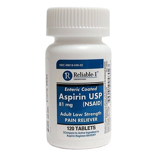 ASPIRIN EC 81 MG TAB 120 CT