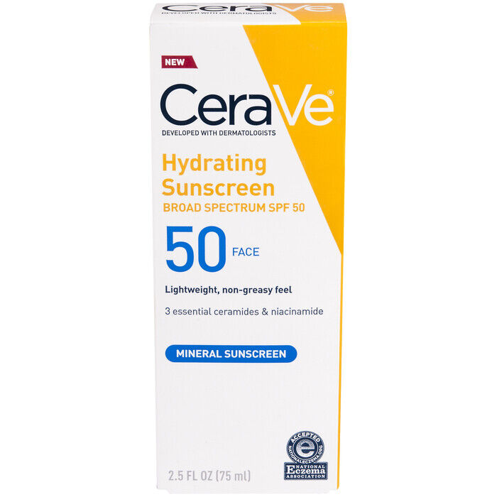 CERAVE SUN FACE MINERAL SPF50 LOTION 2.5OZ