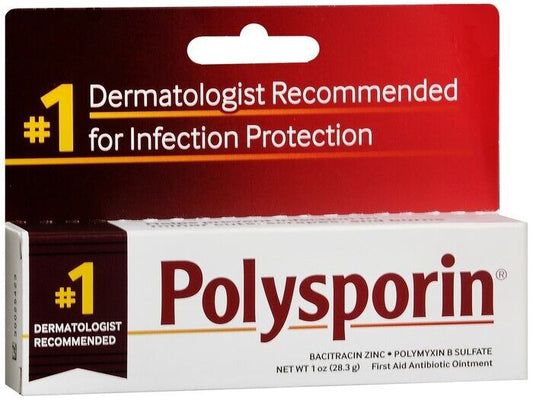 Polysporin Bacitracin Polymyxin Antibiotic Ointment Minor Cuts Relief 1oz 4 Pack