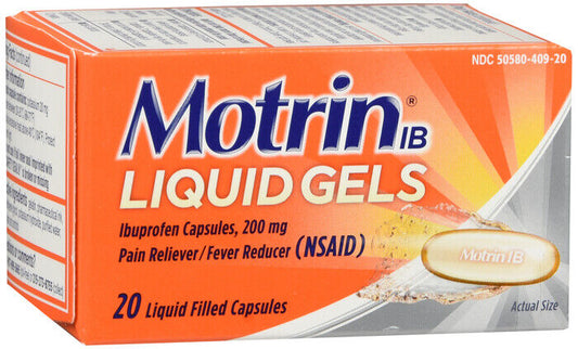 MOTRIN IB LIQUID GELS 20CT